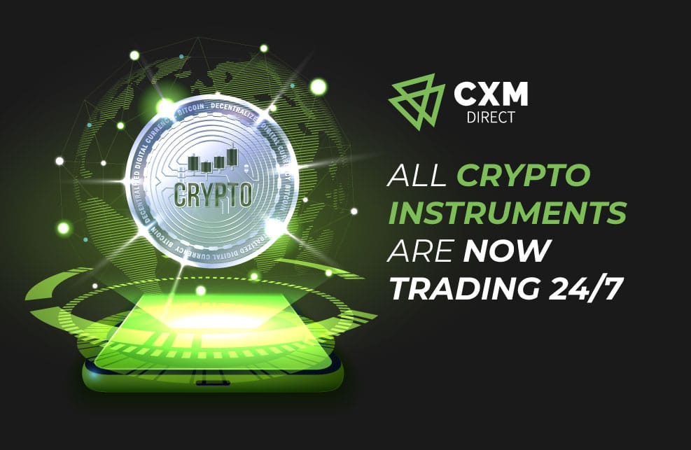Criptomoedas 24/7 em todos os instrumentos | CXM