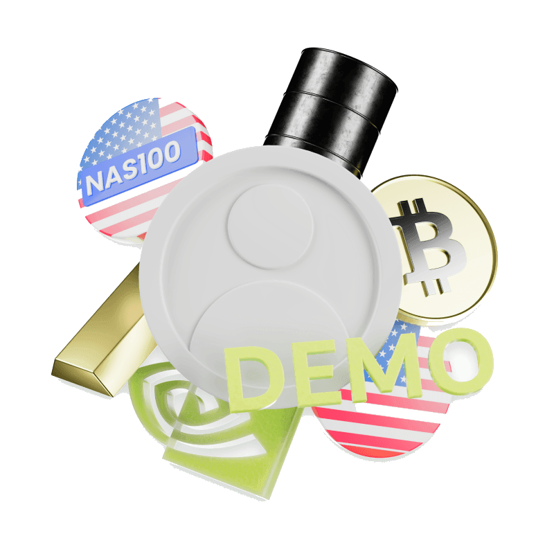 Visual de trading da conta Demo CXM
